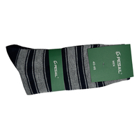 Premium en gros respirant tricoté rayé vague drapeau motif coloré équipage chaussettes Style décontracté pour hommes