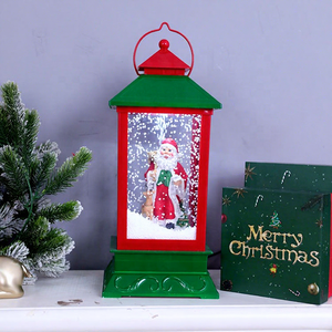 Elonna Resin Christmas <b>Snow</b> Blowing <b>Globe</b> with Music & Lighting Water Spinning Glitter Effect Seasonal Table Decor - Product Image 5