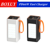 Alta calidad PD 66W Super carga rápida LED luz al aire libre batería de litio precio de fábrica mejor 4USB + PD 50000mAh banco de energía