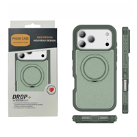 Coque de protection robuste et durable en TPU+PC avec anneau rotatif à 360° pour iPhone 17 Air 16 15 14 Plus 13 12 Pro Max