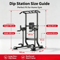 Barre de traction et station de dips autoportante robuste pour musculation et entraînement de force à domicile – Vente en gros