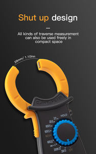 VC3266L + pinza amperometrica digitale amperometro multimetro amperometro a morsetto ad alta precisione 600V AC/DC Ohm voltmetro Tester di tensione di corrente - Product Image 3