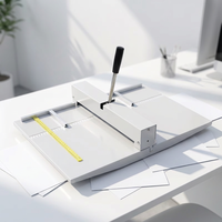 Nouvelle plieuse manuelle de papier A4 double usage avec pliage à points/lignes continues, largeur de travail de 340 mm, capacité de production de 50 m/min, ZEQUAN