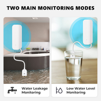 Détecteur de fuite d'eau Tuya Zigbee pas cher, alimenté par piles, pour maison intelligente, alarme de fuite d'eau domestique