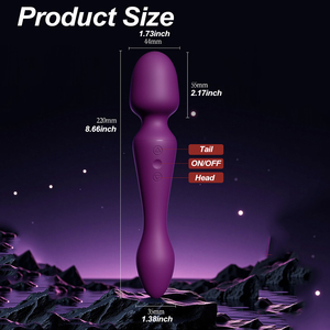 Mini Massaggiatore a Vibrazione a 10 Frequenze AV <span class=keywords><strong>Wand</strong></span> per il Corpo Femminile con Batteria al Litio Ricaricabile USB e Materiale in Silicone - Product Image 5