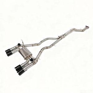 Embout d'échappement Valvetronic GDR de luxe en acier inoxydable poli miroir, épaisseur 1,5 mm, pour BMW M2/F80-M5/F90 Série 3 - Product Image 1