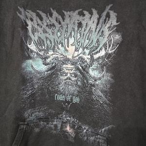 Sweat à capuche FOG 24, motif Roi démon de la mythologie créative, tendance mode, effet vintage délavé et vieilli - Product Image 5