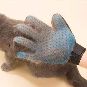 Expédition rapide en gros fabricant ensembles de toilettage pour animaux de compagnie gants de nettoyage chien chat peigne épilation peigne chat cheveux peigne