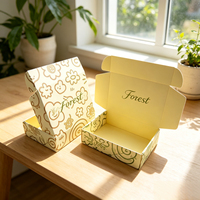 Caja de Envío con Diseño Estético Forest Packing, Impresa Personalizada, de Papel Corrugado Ecológico, para Regalos y Envíos de Pequeñas Empresas