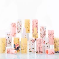 Impression 3D Chine Style 12.1mm Beauté Jaune Blanc rose Cosmétique Rouge À Lèvres Tube En Plastique Baume À Lèvres Tube