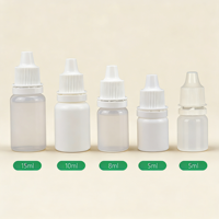 Flacon compte-gouttes stérile jetable 15 ml, dose unique ou multi-dose, en plastique, pour usage hospitalier et clinique