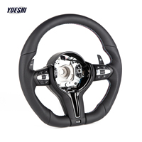 Boutons argentés pour volant de voiture modifié en cuir à 3 branches pour BMW Série 5/7 E53/E90-E93/E70-E71/E12/E89/E84/E81/E87/E82/E88