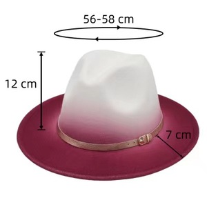 Groothandel Dames Mode Wollen Vilten Hoed Klassiek Vintage Hoge Kwaliteit Jazz Hoeden Mannen Vrouwen Voelde Fedora Hoed - Product Image 2