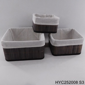 Cestino per <span class=keywords><strong>il</strong></span> pane in bambù cesto portaoggetti in tessuto - Product Image 5