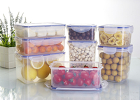 Boîte de conservation alimentaire hermétique carrée en plastique sans BPA, réutilisable, pour sandwichs glacés, type bento, avec couvercle, vente en gros pour la cuisine