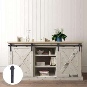 Puertas <span class=keywords><strong>de</strong></span> Granero hardware conjuntos con rodillo <span class=keywords><strong>de</strong></span> Camino para guía <span class=keywords><strong>de</strong></span> piso <span class=keywords><strong>de</strong></span> pared <span class=keywords><strong>de</strong></span> montaje anti-saltar disco - Product Image 6