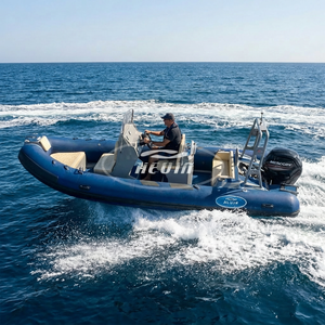 Bateau pneumatique semi-rigide Hedia CE 580 20 pieds à double coque en aluminium PVC/Hypalon avec table centrale - Product Image 3