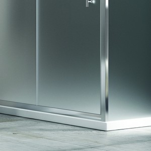 Kamalu KF5000S porta doccia angolare 110x70 vetro opaco con rivestimento anticalcare - Product Image 6