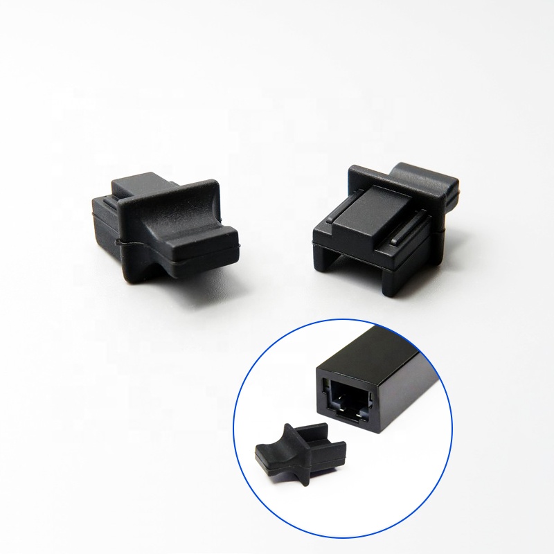Ethernet Switch Dust Cap, Ethernet/LAN Port Protector/ Blocker, Snap In RJ45 Female Jack Protective Cover For Hubs Switches Routers Ethernet Port Cover Rj45cover Housse De Protection Noir Pac Plug Covers