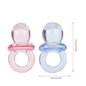 50 <span class=keywords><strong>Chupetes</strong></span> de Plástico de 0.86 Pulgadas para Baby Shower, Juego de Revelación de Género, Recuerdos para Fiesta, Decoración de Mesa, Regalo para Fiesta - Product Image 2