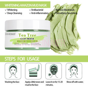 Mascarilla de Barro del Mar Muerto Natural de Alta Calidad, Limpieza Profunda, Blanqueamiento de la Piel, Hidratante, Antiacné, Antienvejecimiento, Mascarilla Orgánica para Rostro y Pies - Product Image 3