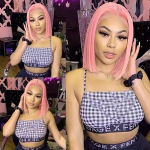 European and American Fashion Forehead Lace Lace <b>Wigs</b> Women Cross-border bobo head mid-point bangs <b>wig</b> full headgear - Product Image 3