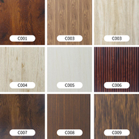 AMER Oem Factory 3d Panneau mural cannelé en charbon de bois 30cm décoratif
