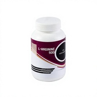 Capsules de poudre de L-arginine extra forte pour adultes, stimule le métabolisme, l'énergie, complément nutritionnel sportif, soulagement du stress, 60 capsules