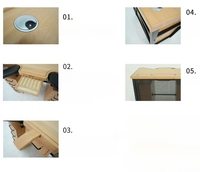 Table de Réparation d'Horloger Professionnelle en Bois de Hêtre, Standard de Bureau 1280/1450*650 * 960MM