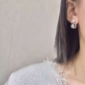 Venta al por mayor de fábrica: Pendientes de perlas tahitianas de alta calidad, 9-10 mm, verde intenso con tono, perlas de agua de mar, joyería de plata para mujer - Product Image 4