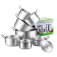 Batterie de cuisine en aluminium moulé sous pression, casseroles et faitouts forgés, ensemble de 20-36 cm, vente chaude