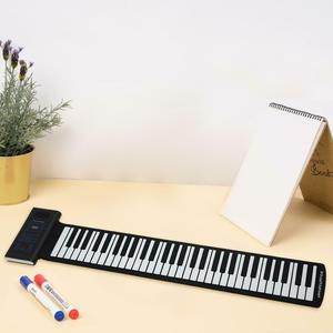 Roll Up Piano 61 Key Rechargeable Silicone Electronic Keyboard With <b>Speaker</b> And Sustain Pedal - Product Image 1