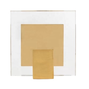 Tinh vi sang trọng hiện đại <span class=keywords><strong>Acrylic</strong></span> <span class=keywords><strong>C</strong></span> hình dạng uống bảng rõ ràng kết thú<span class=keywords><strong>c</strong></span> bảng với kết thú<span class=keywords><strong>c</strong></span> bằng đồng cho phòng khách sạn văn phòng - Product Image 6