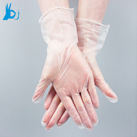 Gants en vinyle jetables sans poudre pour la sécurité personnelle