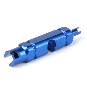 Outil de retrait du noyau de valve de vélo en alliage d'aluminium, 50mm, rouge, pour vélos de route - Product Image 2