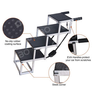 कैंटोपेट एल्यूमीनियम कुत्ते सीढ़ियों फोल्डेबल पालतू जानवर रैंप के लिए सीढ़ियों पर कदम - Product Image 4