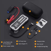 Démarreur de Voiture Portable 4000A 24000mAh avec Pompe à Air 150PSI et Gonfleur de Pneus, Batterie au Lithium 12V