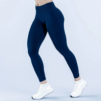 Legging de yoga taille haute à trois sections, très élastique, effet push-up, sans couture