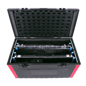 Custodia di volo su misura in plastica PE FLYCASE ROAD Case per palco a testa mobile fascio LED Par luce LED pista da ballo - Product Image 3