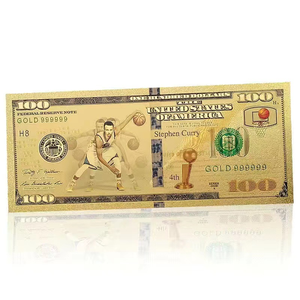 4 modèles de billets de banque américains Stephen <span class=keywords><strong>Cuy</strong></span> plaqués or 24 carats pour cadeaux - Product Image 2