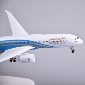 โมเดลเครื่องบินเรซิ่น ขนาด 20 ซม. โบอิ้ง <span class=keywords><strong>787</strong></span> สายการบินโอมาน สำหรับตกแต่งคริสต์มาส - Product Image 5