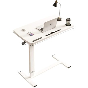 High Quality Hospital Mobile Laptop Cart <b>Folding</b> Desk Bedside Table Movable Preumatic Computer <b>Bed</b> <b>Sofa</b> Side Desk with Wheels - Product Image 1