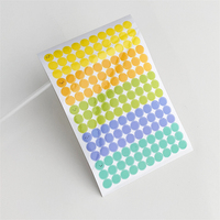 Autocollants ronds pour le visage, autocollants en PVC auto-adhésifs, résistants à l'huile et à l'eau, pour boîte-cadeau, carnet, ornement artisanal
