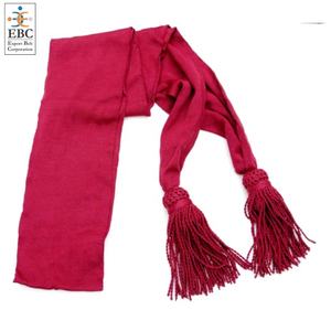 Écharpe de cérémonie en soie pour fonctionnaires civils OEM avec pompon, personnalisée, blanche, avec fil blanc, écharpe de cérémonie de type Zeeak Hussar avec deux épées - Product Image 3