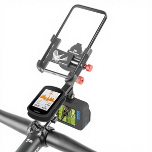 PROMEND Three-in-One Bike Phone Holder Aluminum <strong>Computer</strong> Light Mount Multi-Functional Adjustable Bicycle Phone Holder - Product Image 1