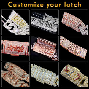 Set Collana a Catena Cubana in Moissanite VVS1 Iced Out Hip Hop da 8mm a Due File, Supera il Test del Diamante, di Grande Successo - Product Image 4