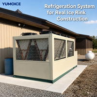 Unité de réfrigération portable multifonctionnelle à compresseur à vis, glycol, 20 kW, refroidisseur d'air, refroidisseurs de patinoire à glace, machine à patins à glace