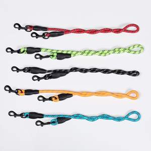 Reflective Nylon Dog Chain One Two Anti-Entanglement Multi-Head Detachable Dog Leash <b>Pet</b> Supplies - Product Image 2