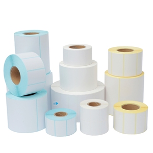 Trống nhãn dán nhãn tự dính tráng nghệ thuật nhãn mã vạch cuộn 75*50 mét nhãn nhiệt - Product Image 2