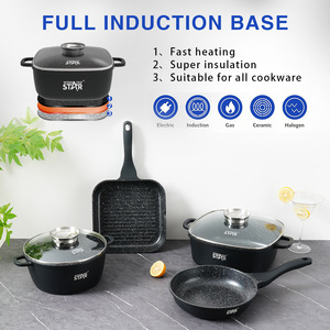 Winning Star 4-Piece Non-Stick Cookware <b>Set</b> With Lids For Frying Boiling And Hot <b>Pot</b> Use - Product Image 2